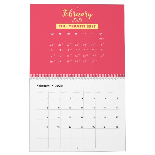 2025 Ethiopische Muur Kalender Converter (Feb 2026)