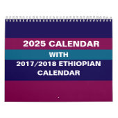 2025 Ethiopische Muur Kalender Converter (Hoes)