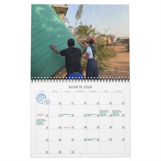 2025 EWB-USA Muur Kalender (Mar 2026)