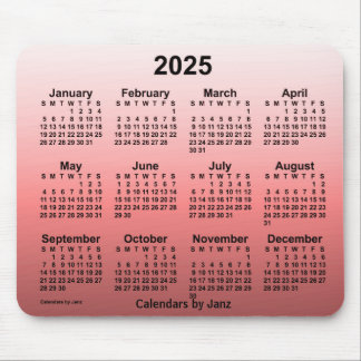 2025 Faded Rode Kalender door Janz-Muismat Muismat