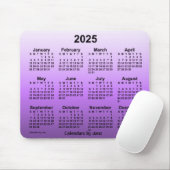 2025 Faded Violet Calendar door Janz Muismat (Met muis)