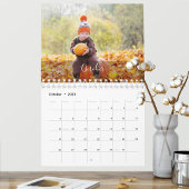 2025 Familie Aangepaste Foto Chic Kalligrafie Kale Kalender