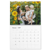 2025 Familie Aangepaste Foto Chic Script Agenda Kalender (Feb 2027)