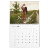 2025 Familie Aangepaste Foto Chic Script Agenda Kalender (Jan 2027)