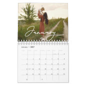 2025 Familie Aangepaste Foto Chic Script Agenda Kalender (Jan 2027)