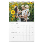 2025 Familie Aangepaste Foto Chic Script Agenda Kalender (Feb 2027)