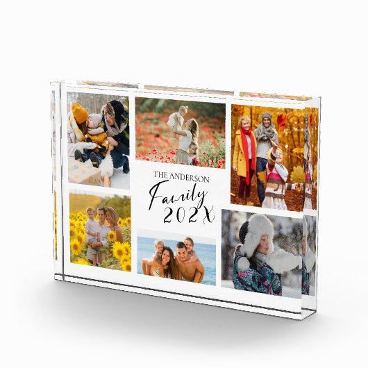 2025 Familie Aangepaste Fotocollage Fotoblokken (Rechts)