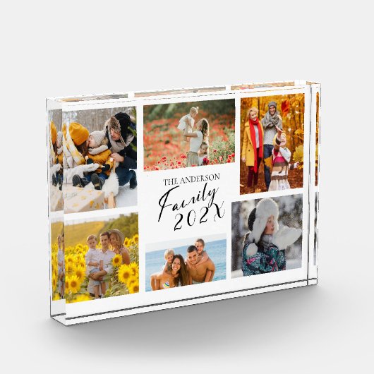 2025 Familie Aangepaste Fotocollage Fotoblokken (Links)