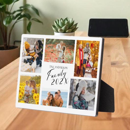 2025 Familie Aangepaste Fotocollage Fotoplaat