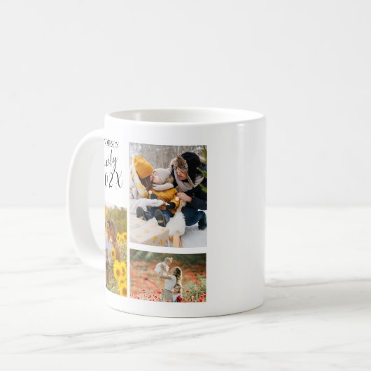 2025 Familie Aangepaste Fotocollage Koffiemok (Voorkant links)