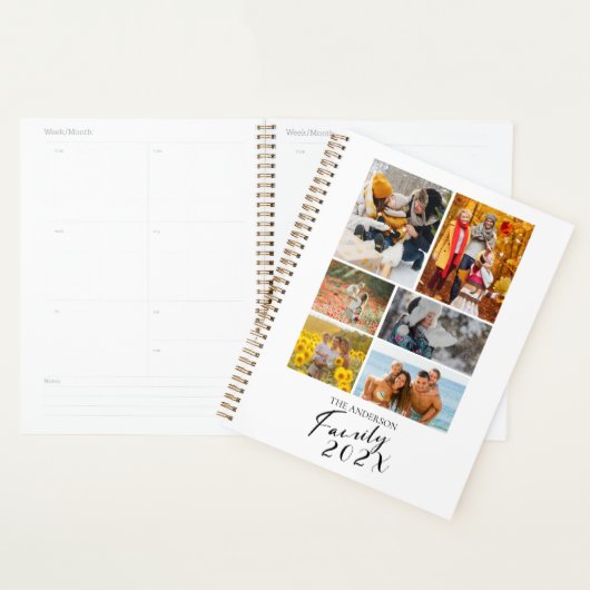 2025 Familie Aangepaste Fotocollage Planner (Display)