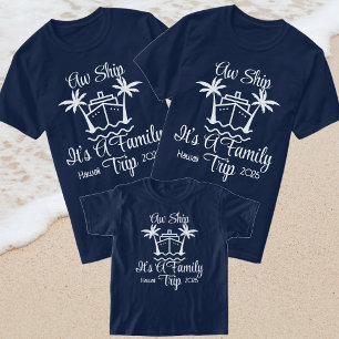 2025 Familie Cruise Vakantie AW Schip Een Familier T-shirt