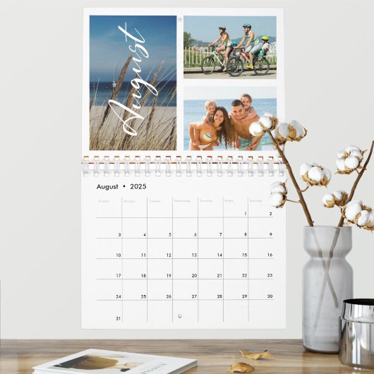 2025 Familie Custom Photo Collage Kalender