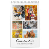 2025 Familie Custom Photo Collage Kalender (Hoes)