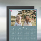 2025 Familie Fotokalender Magneet Groen