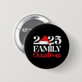 2025 Familie Kerstmis Ronde Button 5,7 Cm (Voorkant /achterkant)