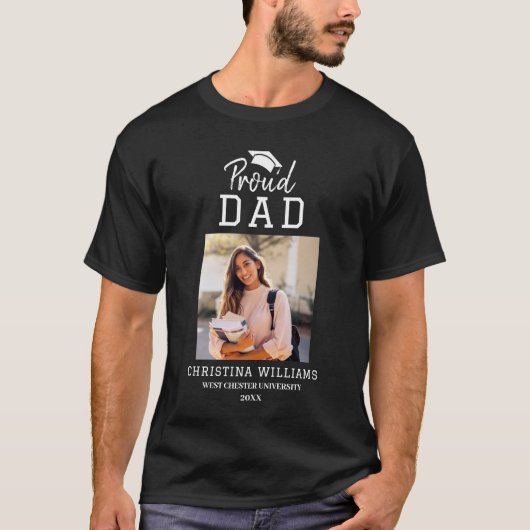 2025 Familie Trotse Vader Afstuderen Matching T-shirt (Voorkant)