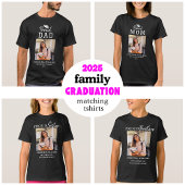2025 Familie Trotse Vader Afstuderen Matching T-shirt