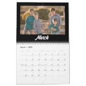 2025 Familiefoto Modern Minimalist Kalender (Mar 2027)