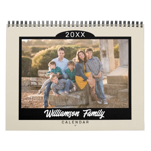 2025 Familiefoto Modern Minimalist Kalender (Hoes)