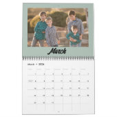 2025 Familiefoto Moderne Minimalistische Kalender (Mar 2026)