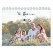 2025 Familiefoto Sentimenteel Modern Elegant Kalender (Hoes)