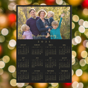 2025 Familienaam Fotokalender Gepersonaliseerde Ka
