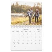 2025 Family Custom Photo Chic Script Kalender (Feb 2027)
