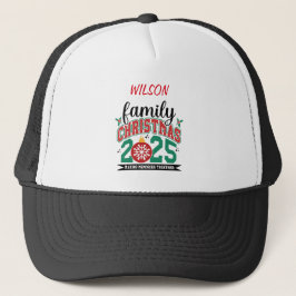 2025 Family Name Christmas  Designs Trucker Pet
