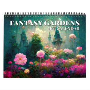2025 Fantasy Gardens Fantasy Kunstkalender Kalender