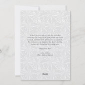 2025 Faux Silver Glitter Modern Gelukkig Nieuwjaar Feestdagenkaart (Achterkant)