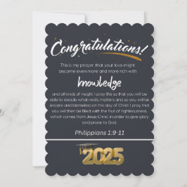 2025 Filippenzen 1:9-11 Christelijk Feestdagenkaart