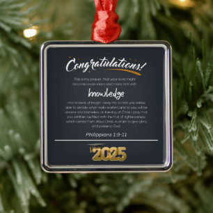 2025 Filippenzen 1:9-11 Christelijk Metalen Ornament