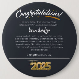 2025 Filippenzen 1:9-11 Christelijk Ronde Button 6,0 Cm