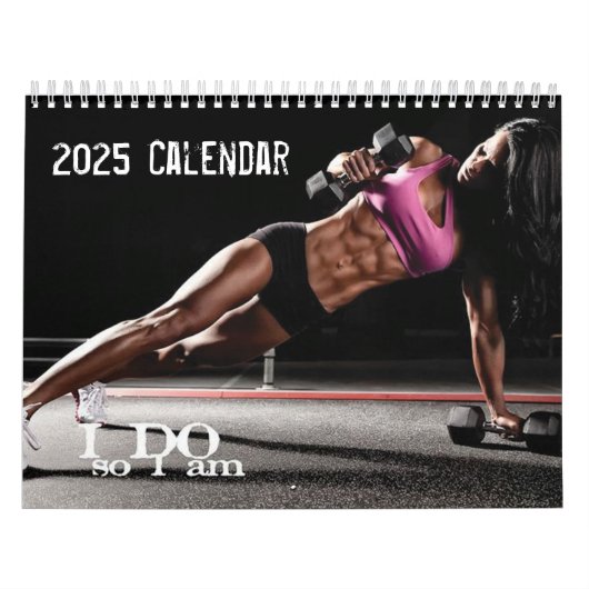 2025 Fitness Motivatie Kalender voor Vrouwen (Hoes)
