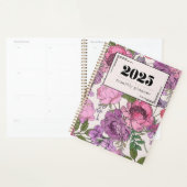 2025 Floral Line Art Monthly Planner (Display)