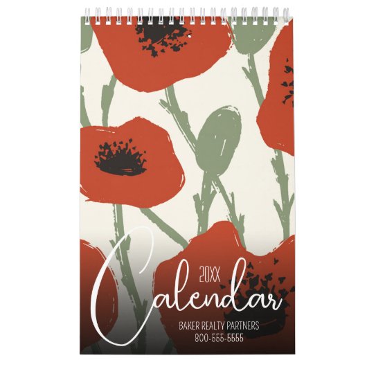 2025 Floral Small Kalender (Hoes)