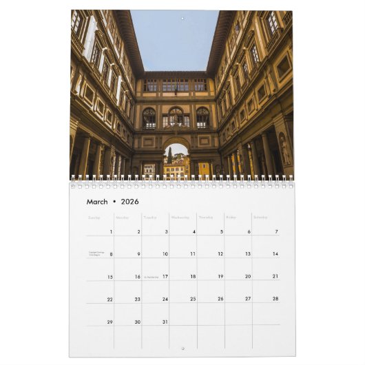 2025 Florence Kalender (Mar 2026)