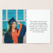 2025 Folie Afstuderen met foto Kaarten (Binnen)