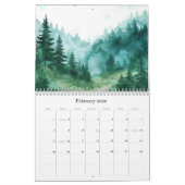 2025 Forest Waterverven Kalender: Een Jaar van Ser Kalender (Feb 2026)