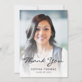 2025 Foto Classic Modern Zwart Goud Bedankkaart (Voorkant)