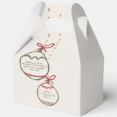 2025 Foto Familie Kerst Kaart Dank U Favors Bedankdoosjes (Achterkant)