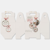 2025 Foto Familie Kerst Kaart Dank U Favors Bedankdoosjes (Ongevouwen)