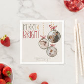 2025 Foto Familie Kerstfeest Kaart Servet (Insitu)