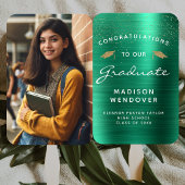 2025 Foto Groen Geborsteld Metaal Afstuderen Handwaaier