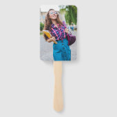 2025 Foto Magenta Brushed Metal Afstuderen Handwaaier (Achterkant)