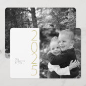 2025 Foto Nieuwjaar Kaart (Voorkant / Achterkant)