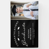 2025 Foto Zwart-wit Afstuderen Spandoek (Verticaal)