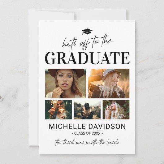 2025 Fotocollage Afstuderen Aankondiging (Voorkant)