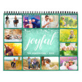 2025 Fotokalender Familienaam groen Kalender (Hoes)